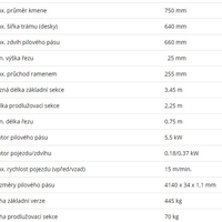 PILOUS pásová pila na dřevo CTR 750 EV